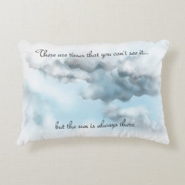 almohada de acento en la nube