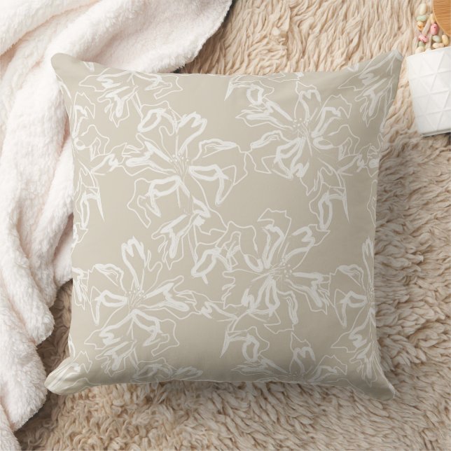 Almohada de acento estampado floral (Manta)