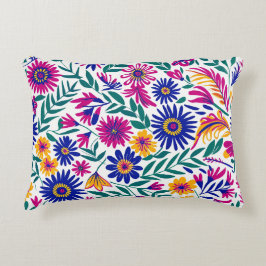 Almohada de acento estético de la flor suave