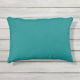 Almohada de acento exterior verde azulado