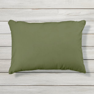 Almohada de acento exterior verde militar