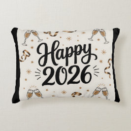 Almohada de acento-Feliz Año Nuevo 2026