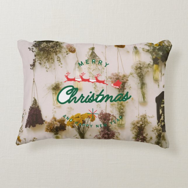 Almohada de acento Feliz Navidad (Reverso)