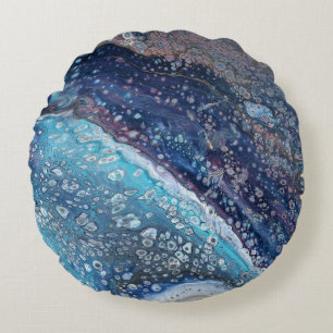 Almohada de acento geoda azul Atracción Natural 2