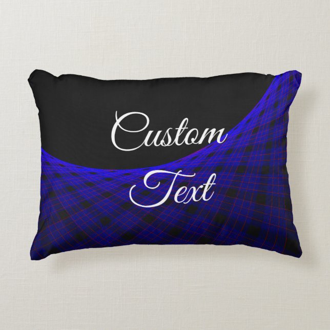 Almohada de acento geométrico de alfombra espacial (Anverso)