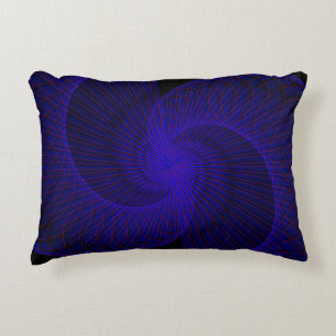 Almohada de acento geométrico de embudo doble arri