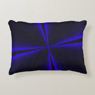 Almohada de acento geométrico de la hoja de trébol