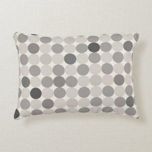 Almohada de acento geométrico escandinavo gris