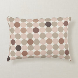 Almohada de acento geométrico escandinavo marrón