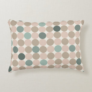 Almohada de acento geométrico escandinavo turquesa