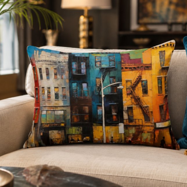 Almohada de acento Harlem Renaissance 16x12 (Harlem Renaissance Art Print | Vibrant Jazz Legacy Wall Decor)