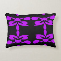 Almohada de acento humor morado