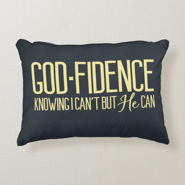 Almohada de acento Inspirador de Godfidence (Anverso)