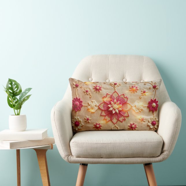 Almohada de acento lumbar con elegante estampado d (Silla)