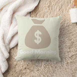Almohada de acento minimalista con cita motivacion