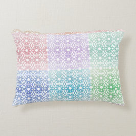 Almohada de acento multicolor