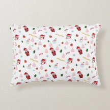 Almohada de acento navideña festiva