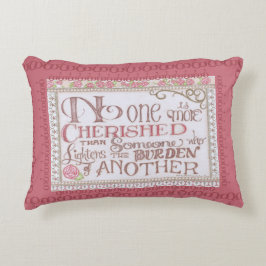 Almohada de acento No One is More Cherished
