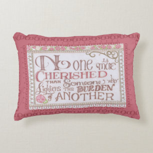 Almohada de acento No One is More Cherished