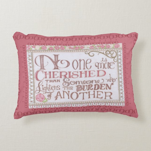 Almohada de acento No One is More Cherished (Anverso)