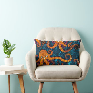 almohada de acento Octopus Ocean