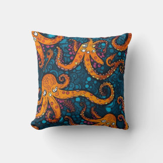 almohada de acento Octopus Ocean
