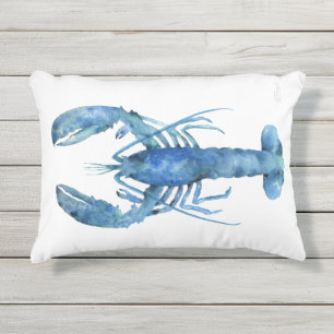 Almohada de acento para el hogar de langosta azul