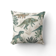 Almohada de acento para niños de Nursery de dinosa