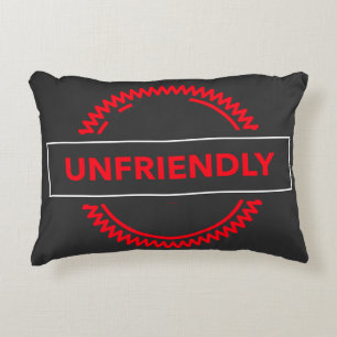 Almohada de acento poco amigable – Actitud audaz