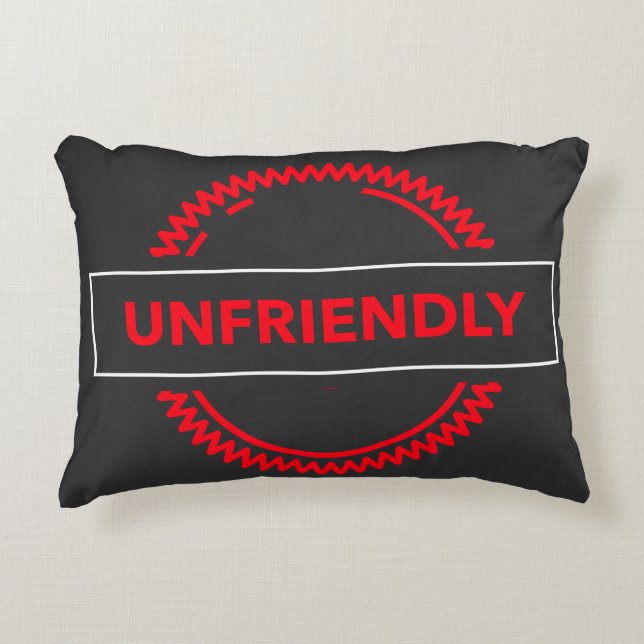 Almohada de acento poco amigable – Actitud audaz (Anverso)