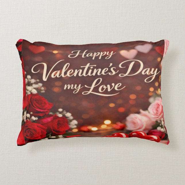 Almohada de acento 'Por siempre tu San Valentín' (Anverso)