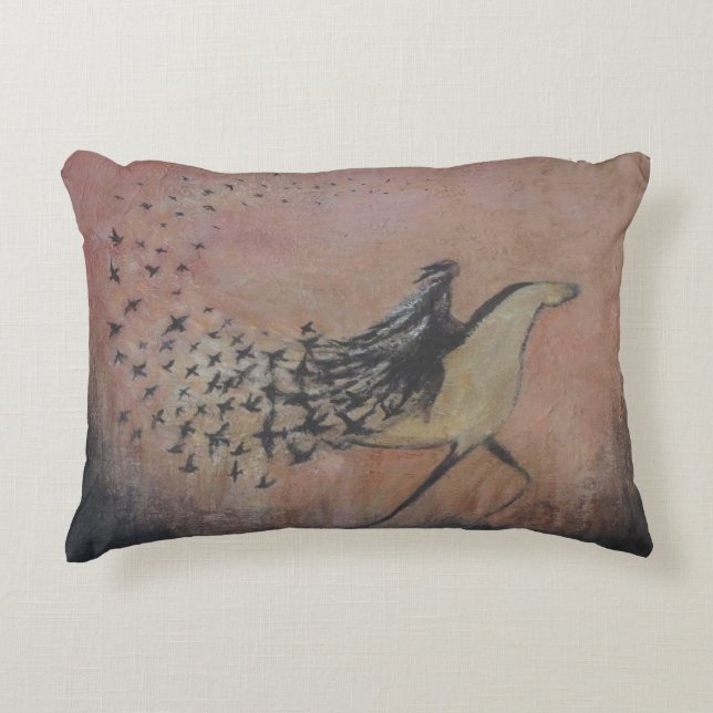Almohada de acento Raven Wind (Anverso)