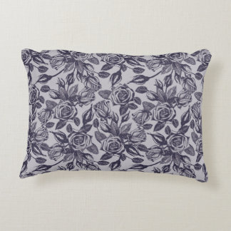 Almohada de acento rectangular de rosa