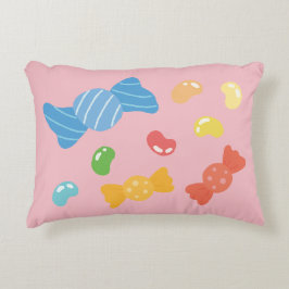 Almohada de acento reversible de dulce caramelo li