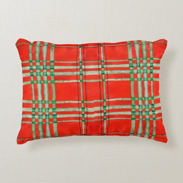 Almohada de acento TARTAN RED SCOTT (Anverso)