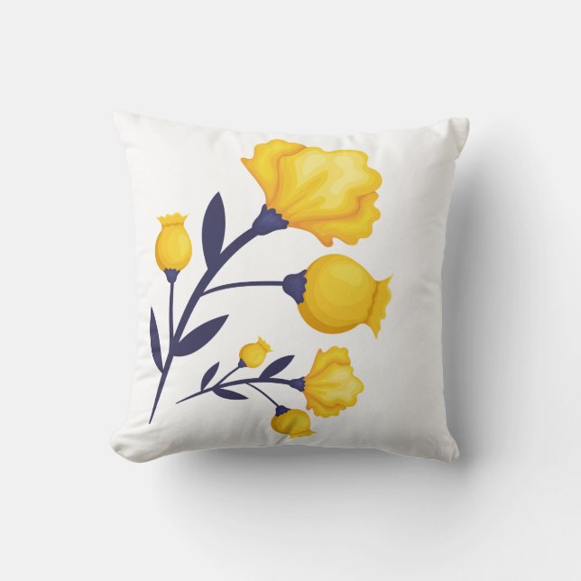 Almohada de acento-Tulipanes Almohada decorativa (Anverso)