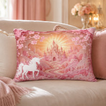 Almohada de acento Unicorn Castle