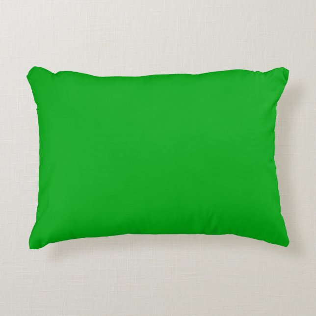 Almohada de acento verde 16" x 12" (Anverso)