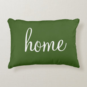 almohada de acento verde bonito