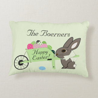 Almohada de acento verde claro lumbar de Pascua