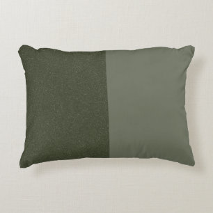 Almohada de acento verde de dos tonos moscoteros -