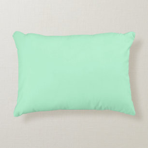 Almohada de acento verde menta