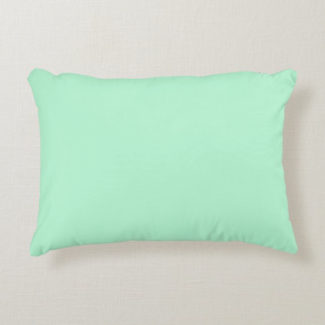 Almohada de acento verde menta (Anverso)