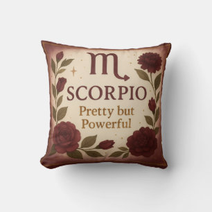 Almohada de Acuarela de Escorpio – Accesorio de Zo
