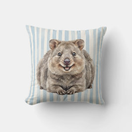 Almohada de Acuarela de Fauna de Quokka