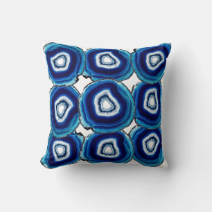 Almohada de ágarata azul profundo