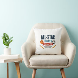 Almohada de Agradecimiento para Educadores y Perso