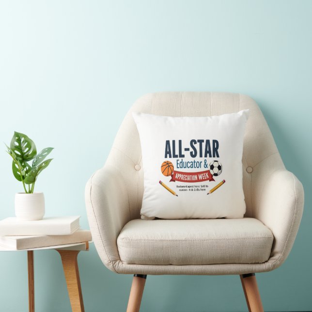 Almohada de Agradecimiento para Educadores y Perso (Silla)