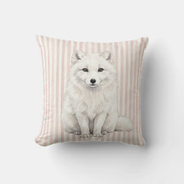 Almohada de agua de zorro ártico de vida silvestre