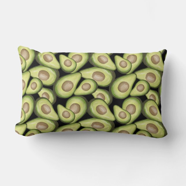 Almohada de "Aguacate" impresa (Anverso)